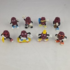 Lot of 8 Applause Inc 1988 California Raisins Figurine Lot Fruit Raisins Theme