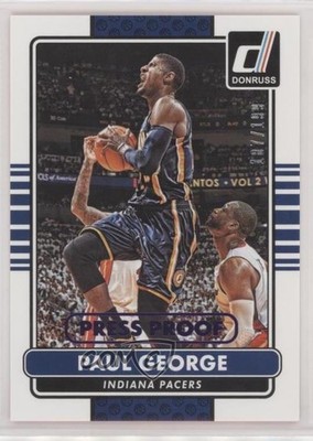 2014-15 Panini Donruss Press Proof Purple 187/199 Paul George #43 1d40
