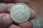 1963 D FRANKLIN HALF DOLLAR SILVER 90% PART OF FULL COLLECTION IN DANSCO BOOK