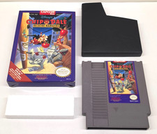 Disney's Chip 'N Dale: Rescue Rangers (Nintendo NES, 1990) Box & Game No Manual