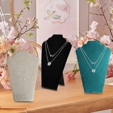 Présentoir à Colliers, Chevalet, Buste à Bijoux Pliable, Buste à Colliers