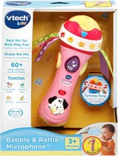 Vtech Babble & Rattle Microphone Pink BRAND NEW
