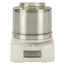 Cuisinart Automatic Frozen Yogurt Ice Cream Sorbet Maker White 1.5 Quart Treats