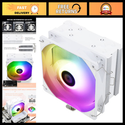 High-Performance CPU Air Cooler, 120mm ARGB Fan, 5 Heatpipes, AMD/Intel Compatib