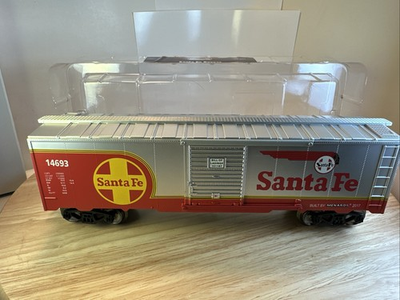 #ad C 8 MENARDS O GAUGE GOLD LINE COLLECTION SANTA FE BOX CAR FROM 2017 $33.00