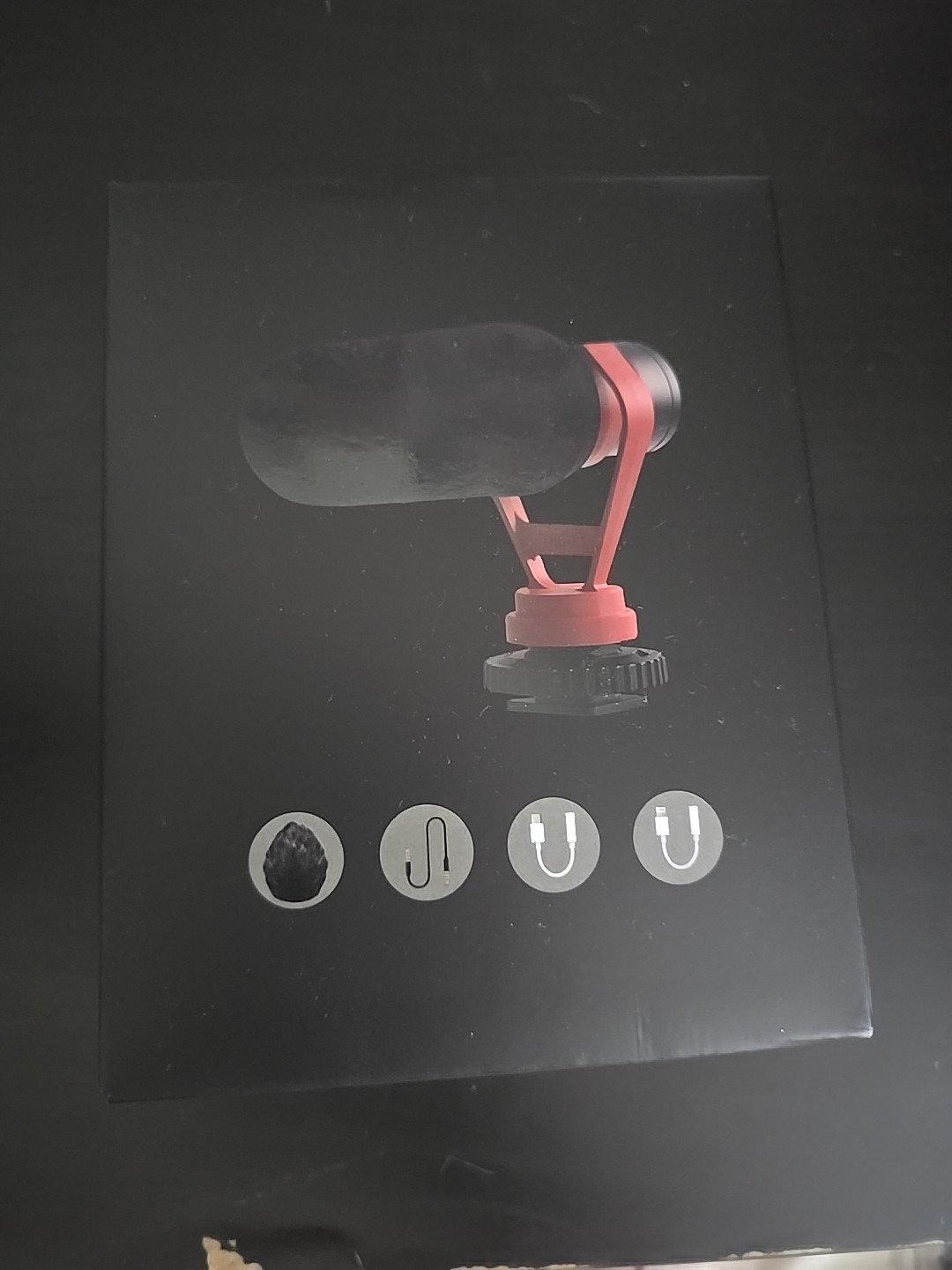 KraftGeek Video Microphone  Black Brand New Compatible With Smart Phones Laptops