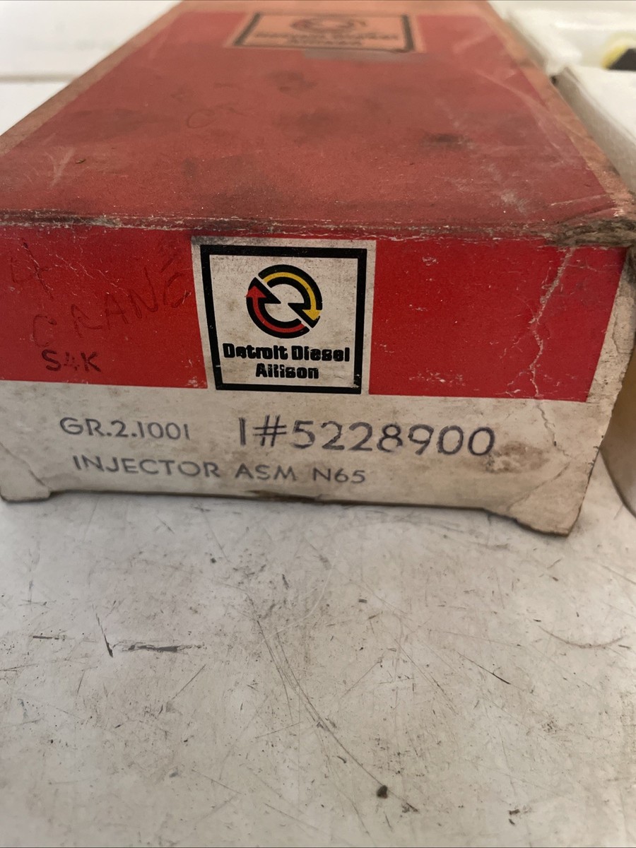 GENUINE DETROIT DIESEL 5228900 FUEL INJECTOR N65 NEW OEM | eBay