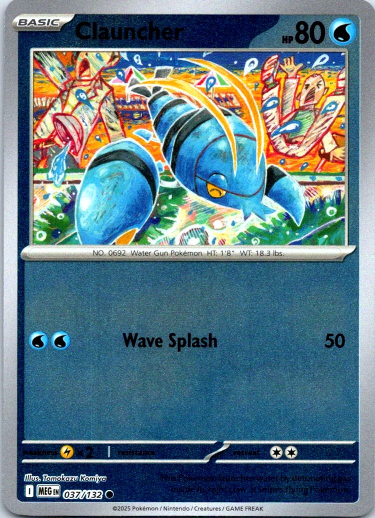 Clauncher Common ME01: Mega Evolution 037/132 NM