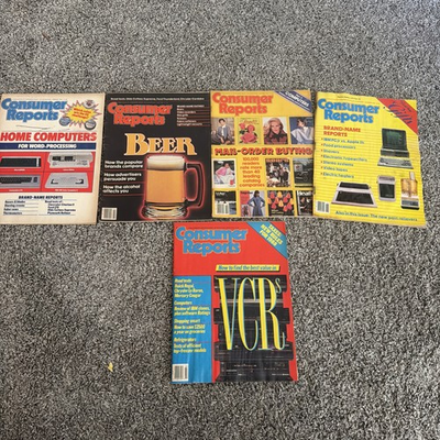 #ad Consumer Reports 1984 To 1988 Lot Of 5 $14.99