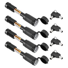 Trailer Hitch Locks Receiver Lock Keyed Alike Fits Class III IV 4 Pack Black