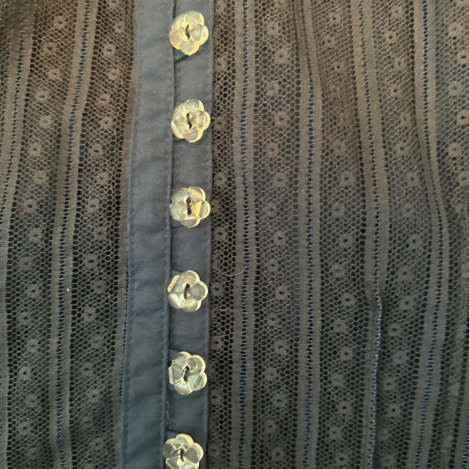 Marc jacobs blue lace button - image 4