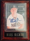 Mark McGwire Oakland Athletics Autographed Card Display Plaque w/ COA — photo 1