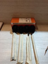 Ibergrif Toilettenbürste Ersatz 4 Stück Edelstahlgriff robuste Borsten M