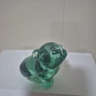 Fenton Glass Green PIG Figurine