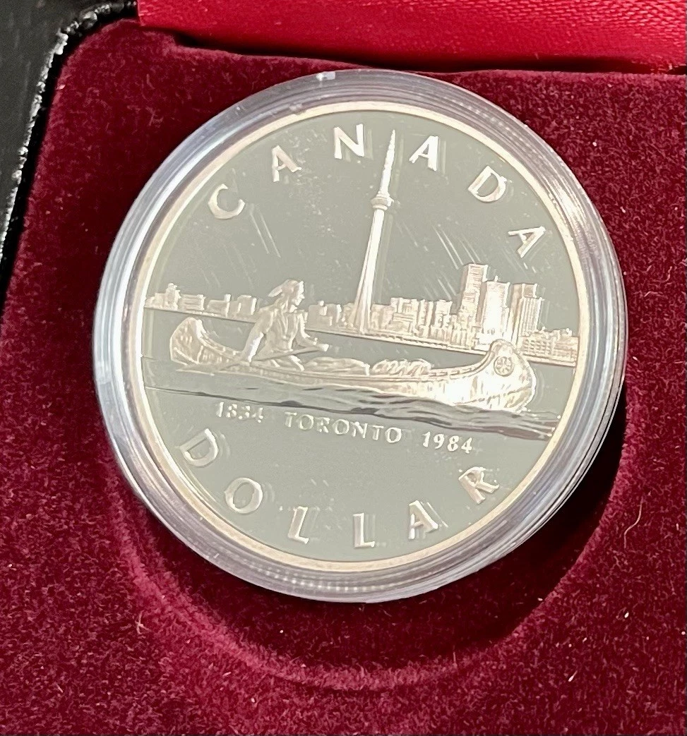 1984 Canadian Silver Dollar In Canadian Commemorative Coins for