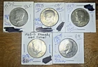 1968-D Kennedy Half Dollar Lot of 5 Coins 40% Silver AU/BU  Coins