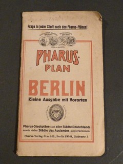 la44/10 Pharus Plan Berlin kleine Ausgabe mit Vororten 1929