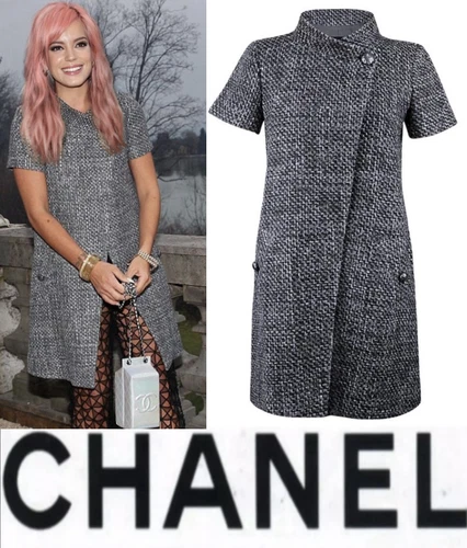 Cappotto 7K Nuovo Chanel 2015 Grigio Tweed Lesage 34 36 38 2 4 6 Giacca Top Bottone M S