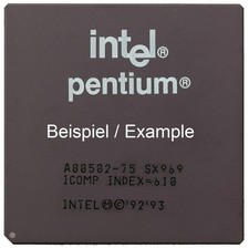 Intel Pentium 100 A80502100 SY007 Socket 7 100MHz/66MHz CPU Processor