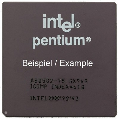 Intel Pentium 100 A80502100 SY007 Socket 7 100MHz/66MHz CPU Processor