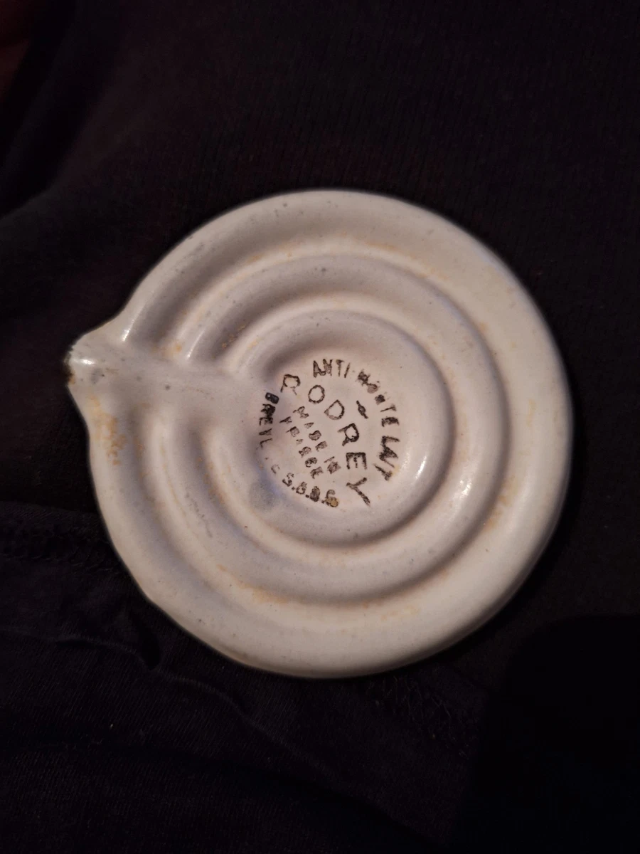 Porte-ustensiles En Tôle émaillée Blanc Et Rouge – Jardinière Vintage 48,5 Cm, Déco Rétro