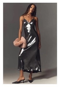 Silver Slip Dress | eBay