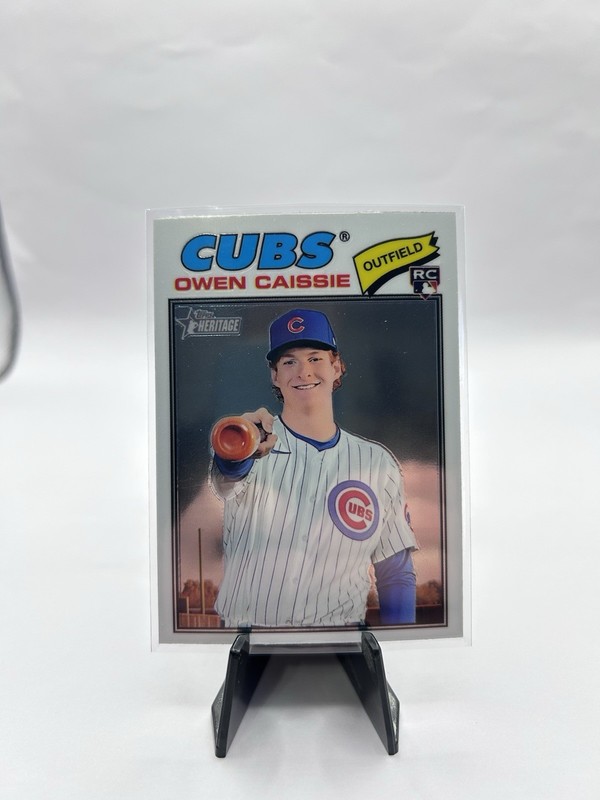 Owen Caissie 2026 Topps Heritage Chrome Rookie Card