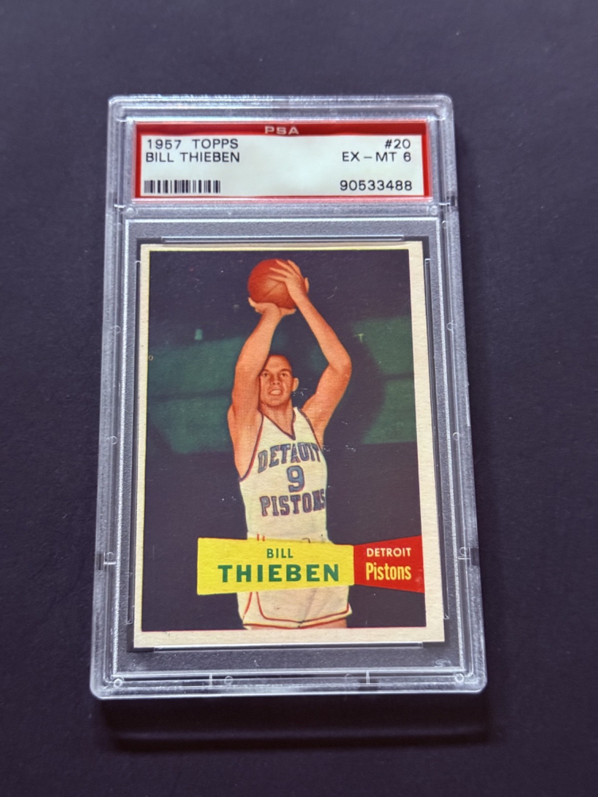 1957 Topps #20 Bill Thieben PSA 6