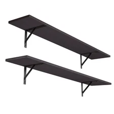 Long Wall Shelves, 47.3Inch Wall Mounted Shelves Set of 2, Extra Large Wall S...