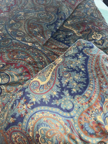 RALPH LAUREN Elizabeth Brianna Paisley Comforter Sateen FULL QUEEN Vintage Exlnt - Picture 7 of 10