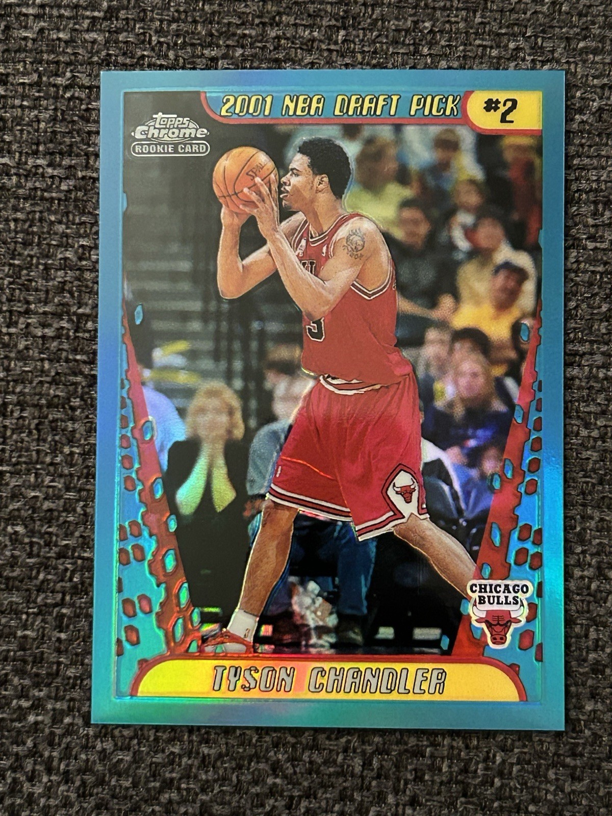 2001-02 Topps Chrome Tyson Chandler Rookie Refractor #130 Chicago Bulls