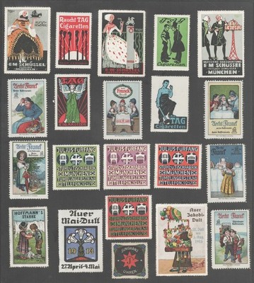 München Schüssel Franck Fürfang Auer Dult Kaffee / Reklamemarken Serie Konvolut