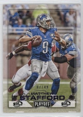2016 Panini Playoff 2nd Down 7/49 Matthew Stafford #62 9o3