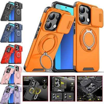 For OPPO A6X A5 A80 Reno 15 14 13 Pro Shockproof Magnetic Case Ring Stand Cover