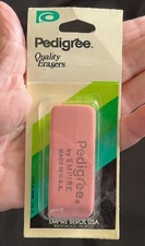 Vtg 1977 Pedigree Quality Eraser in Original Packaging~Empire Berol USA~Prop/Use
