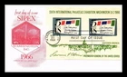 US COVER SIPEX WASHINGTON DC SOUVENIR SHEET FIRST DAY ISSUE SCOTT 1310