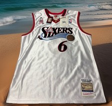 MITCHELL & NESS AUTHENTIC PHILADELPHIA 76ERS XL $300 ALLEN IVERSON ASG JERSEY