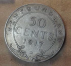 1917 Newfoundland 50 Cents — photo from another recent sale