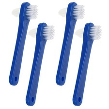 4 Pcs Denture Cleaning Brushes Double Portable Denture Toothbrushes Plastic