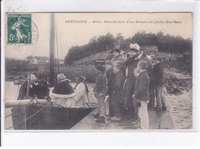 CÔTES D'ARMOR: Blessing of a Fishing Boat (White Harbor) - Very Good