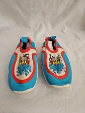 Vintage Teletubbies Kids Toddler White Aqua Socks Water Shoes Size 7C Retro 