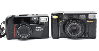 tested【for parts】Nikon TW Zoom Quartz Date/Konica MR.70 from japan