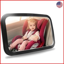 360 Adjustable Baby Car Mirror: Shatterproof Crash-Safe for Peace of Mind