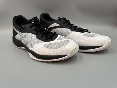Women ASICS Netburner Ballistic FF Volleyball Sneakers Black & Silver, Size 11.5