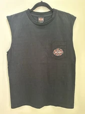 Vintage Harley-Davidson Muscle T-Shirt Size L Y2K USA Biker Motorcycle Retro