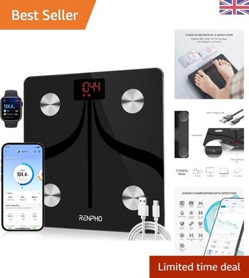 Hochpräzise Bluetooth Körperwaage für umfassende Analyse der Körperzusammensetzung