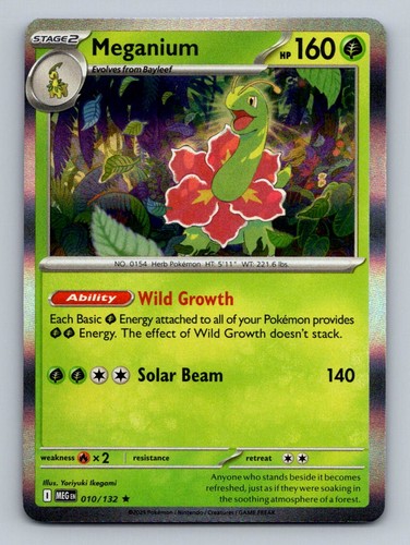 #10 2025 Pokemon Mega Evolution ( Meganium HOLO