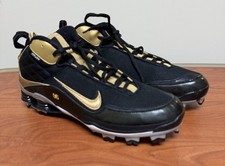 NIKE ID MVP Black & Gold MCS Baseball Cleats - Size US Men's 13.5