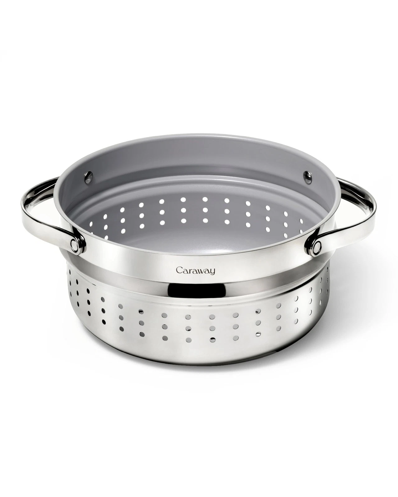 Caraway Steamer Stainless Steel Steamer with Handles Non Stick, Non Toxic C...