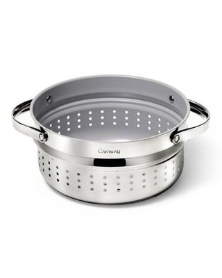 Caraway Steamer  Stainless Steel Steamer with Handles  Non Stick, Non Toxic C...